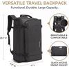 image:imageConvertible Travel Garment Bag 3 in 1 Carry On Garment Backpack With MultiPockets Waterproof Business Suit Travel Backpack for Men Women Airline Approved Weekender Duffel Bag Black