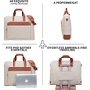 image:imageGarment Travel Bag for Women Carry on Garment Bag Up to 3 Suits for Business Trips2 in 1 Hanging Suitcase Luggage Bags for TravelFoldable Suit Bag 156Inch Laptop BeigeBeige