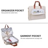 image:imageGarment Travel Bag for Women Carry on Garment Bag Up to 3 Suits for Business Trips2 in 1 Hanging Suitcase Luggage Bags for TravelFoldable Suit Bag 156Inch Laptop BeigeBeige