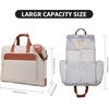 image:imageGarment Travel Bag for Women Carry on Garment Bag Up to 3 Suits for Business Trips2 in 1 Hanging Suitcase Luggage Bags for TravelFoldable Suit Bag 156Inch Laptop BeigeBeige