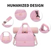 image:imageGym Bag for Women with Shoe Compartment Lightweight Workout Bags Yoga Bag for Women with Yoga Mat Holder Gym Tote for Dance SportsWorkPink
