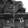 image:imageLeather Travel Bag with Shoe PouchWeekender Overnight Bag Waterproof Leather Large Carry On Bag Travel Tote Duffel Bag for Men or WomenBrownBlack