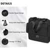 image:imageSmall Gym Bag for WomenMini Gym Duffle Bag with Independent Compartment Lightweight Gym Tote Bag Sport Duffle Bag for Travel Workout Dance YogaBlackGym