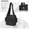 image:imageSmall Gym Bag for WomenMini Gym Duffle Bag with Independent Compartment Lightweight Gym Tote Bag Sport Duffle Bag for Travel Workout Dance YogaBlackGym