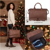 image:imageWeekender Overnight Bag Carry On Bag Travel Bag with Shoe PouchBrown