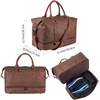 image:imageWeekender Overnight Bag Carry On Bag Travel Bag with Shoe PouchBrown