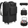 image:imageLarge Insulated Cooler BagRolling Backpack Cooler Leakproof Beach Cooler Bag Rolling Duffle Bag with Wheels Portable Travel Coolers for CampingRoad Trips Shopping Black