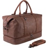 image:imageWeekender Overnight Bag Carry On Bag Travel Bag with Shoe PouchBrown