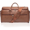 image:imageseyfocnia Carry On Garment Bag for Travel Convertible Travel Garment Bag with Toiletry Bag for Women 2 in 1 Hanging Suitcase Suit Business Travel Bag 2pcs SetBrown