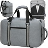 image:imageseyfocnia Convertible Travel Garment Bag for Men amp Women MultiPocket Travel Duffel Carry On Luggage Personal Item Business Suit BackpackGrey