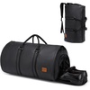 image:imageseyfocnia Convertible Travel Garment BagCarry on Garment Duffel Bag for Men Women  2 in 1 Hanging Suitcase Suit Business Travel BagA1Black
