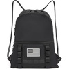 image:imageseyfocnia Drawstring Backpack Tactical String Bag with Zipper Pockets Waterproof Cinch Bag Sport Gym SackpackBlack