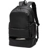 image:imageseyfocnia Gym Backpack for MenWaterproof Travel Backpack With Shoe Compartment Lightweight Sports Gym Bag Casual DaypackBlackBlack