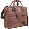 image:imageseyfocnia Mens Leather Messenger Bag Laptop Briefcase Business Satchel ComputerBrown