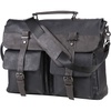 image:imageseyfocnia Mens Vintage Black 173 Inch Water Resistant PU Leather Laptop Bag Messenger Bag Satchel BriefcaseBlack156inch