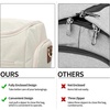 image:imageseyfocnia Carry On Garment Bag for Travel Convertible Travel Garment Bag with Toiletry Bag for Women 2 in 1 Hanging Suitcase Suit Business Travel Bag 2pcs SetWhtie Brown