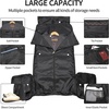 image:imageseyfocnia Carry On Garment Bag for Travel Convertible Travel Garment Bag with Toiletry Bag for Women 2 in 1 Hanging Suitcase Suit Business Travel Bag 2pcs SetBlack