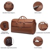 image:imageseyfocnia Carry On Garment Bag for Travel Convertible Travel Garment Bag with Toiletry Bag for Women 2 in 1 Hanging Suitcase Suit Business Travel Bag 2pcs SetBrown