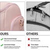 image:imageseyfocnia Carry On Garment Bag for Travel Convertible Travel Garment Bag with Toiletry Bag for Women 2 in 1 Hanging Suitcase Suit Business Travel Bag 2pcs SetPink