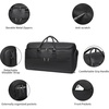 image:imageseyfocnia Carry On Garment Bag for Travel Convertible Travel Garment Bag with Toiletry Bag for Women 2 in 1 Hanging Suitcase Suit Business Travel Bag 2pcs SetBlack