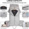 image:imageseyfocnia Carry On Garment Bag for Travel Convertible Travel Garment Bag with Toiletry Bag for Women 2 in 1 Hanging Suitcase Suit Business Travel Bag 2pcs SetPink
