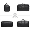 image:imageseyfocnia Carry On Garment Bag for Travel Convertible Travel Garment Bag with Toiletry Bag for Women 2 in 1 Hanging Suitcase Suit Business Travel Bag 2pcs SetBlack