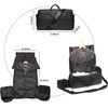 image:imageseyfocnia Carry On Garment Bag for Travel Convertible Travel Garment Bag with Toiletry Bag for Women 2 in 1 Hanging Suitcase Suit Business Travel Bag 2pcs SetBlack