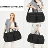 image:imageseyfocnia Convertible Carry on Garment Bag for Women Garment Bags for Travel with Shoe Pouch 2 in 1 Hanging Suitcase Suit Bag for Women Travel Duffle Bag Garment BagA4Black