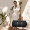 image:imageseyfocnia Convertible Carry on Garment Bag for Women Garment Bags for Travel with Shoe Pouch 2 in 1 Hanging Suitcase Suit Bag for Women Travel Duffle Bag Garment BagA2Black