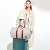 image:imageseyfocnia Convertible Carry on Garment Bag for Women Garment Bags for Travel with Shoe Pouch 2 in 1 Hanging Suitcase Suit Bag for Women Travel Duffle Bag Garment BagBeige