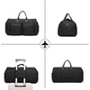 image:imageseyfocnia Convertible Carry on Garment Bag for Women Garment Bags for Travel with Shoe Pouch 2 in 1 Hanging Suitcase Suit Bag for Women Travel Duffle Bag Garment BagA4Black