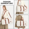 image:imageseyfocnia Convertible Carry on Garment Bag for Women Garment Bags for Travel with Shoe Pouch 2 in 1 Hanging Suitcase Suit Bag for Women Travel Duffle Bag Garment BagBeige