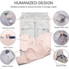 image:imageseyfocnia Convertible Carry on Garment Bag for Women Garment Bags for Travel with Shoe Pouch 2 in 1 Hanging Suitcase Suit Bag for Women Travel Duffle Bag Garment BagA1Pink