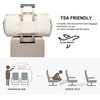 image:imageseyfocnia Convertible Carry on Garment Bag for Women Garment Bags for Travel with Shoe Pouch 2 in 1 Hanging Suitcase Suit Bag for Women Travel Duffle Bag Garment BagA4Beige2pcs