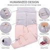 image:imageseyfocnia Convertible Carry on Garment Bag for Women Garment Bags for Travel with Shoe Pouch 2 in 1 Hanging Suitcase Suit Bag for Women Travel Duffle Bag Garment BagPink2pockets
