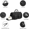 image:imageseyfocnia Convertible Carry on Garment Bag for Women Garment Bags for Travel with Shoe Pouch 2 in 1 Hanging Suitcase Suit Bag for Women Travel Duffle Bag Garment BagA4Black