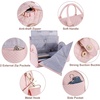 image:imageseyfocnia Convertible Carry on Garment Bag for Women Garment Bags for Travel with Shoe Pouch 2 in 1 Hanging Suitcase Suit Bag for Women Travel Duffle Bag Garment BagPink2pockets
