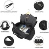 image:imageseyfocnia Convertible Carry on Garment Bag for Women Garment Bags for Travel with Shoe Pouch 2 in 1 Hanging Suitcase Suit Bag for Women Travel Duffle Bag Garment BagBlackNylon