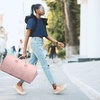 image:imageseyfocnia Convertible Carry on Garment Bag for Women Garment Bags for Travel with Shoe Pouch 2 in 1 Hanging Suitcase Suit Bag for Women Travel Duffle Bag Garment BagA3Pink