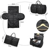 image:imageseyfocnia Convertible Carry on Garment Bag for Women Garment Bags for Travel with Shoe Pouch 2 in 1 Hanging Suitcase Suit Bag for Women Travel Duffle Bag Garment BagA4Black