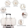 image:imageseyfocnia Convertible Carry on Garment Bag for Women Garment Bags for Travel with Shoe Pouch 2 in 1 Hanging Suitcase Suit Bag for Women Travel Duffle Bag Garment BagWhiteNylon