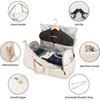 image:imageseyfocnia Convertible Carry on Garment Bag for Women Garment Bags for Travel with Shoe Pouch 2 in 1 Hanging Suitcase Suit Bag for Women Travel Duffle Bag Garment BagA4Beige2pcs