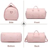 image:imageseyfocnia Convertible Carry on Garment Bag for Women Garment Bags for Travel with Shoe Pouch 2 in 1 Hanging Suitcase Suit Bag for Women Travel Duffle Bag Garment BagA3Pink