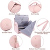 image:imageseyfocnia Convertible Carry on Garment Bag for Women Garment Bags for Travel with Shoe Pouch 2 in 1 Hanging Suitcase Suit Bag for Women Travel Duffle Bag Garment BagA3Pink
