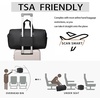 image:imageseyfocnia Convertible Garment Bag for Travel Carry on Garment Waterproof Suit Duffle Bag with Shoe Compartment  3 in 1 Travel Garment Bag for Men Women