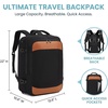 image:imageseyfocnia Convertible Travel Garment Bag Large Travel Backpack for Men amp Women Business Laptop Backpack Carry On Luggage Personal Item Travel Bag Suit Bag With MultiPockets Brown 22 inch