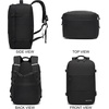 image:imageseyfocnia Convertible Travel Garment Bag Large Travel Backpack for Men amp Women Business Laptop Backpack Carry On Luggage Personal Item Travel Bag Suit Bag With MultiPockets Black 22 inchBlack