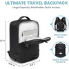 image:imageseyfocnia Convertible Travel Garment Bag Large Travel Backpack for Men amp Women Business Laptop Backpack Carry On Luggage Personal Item Travel Bag Suit Bag With MultiPockets Black 22 inchBlack