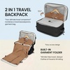 image:imageseyfocnia Convertible Travel Garment Bag Large Travel Backpack for Men amp Women Business Laptop Backpack Carry On Luggage Personal Item Travel Bag Suit Bag With MultiPockets Black 22 inchBlack