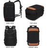 image:imageseyfocnia Convertible Travel Garment Bag Large Travel Backpack for Men amp Women Business Laptop Backpack Carry On Luggage Personal Item Travel Bag Suit Bag With MultiPockets Brown 22 inch